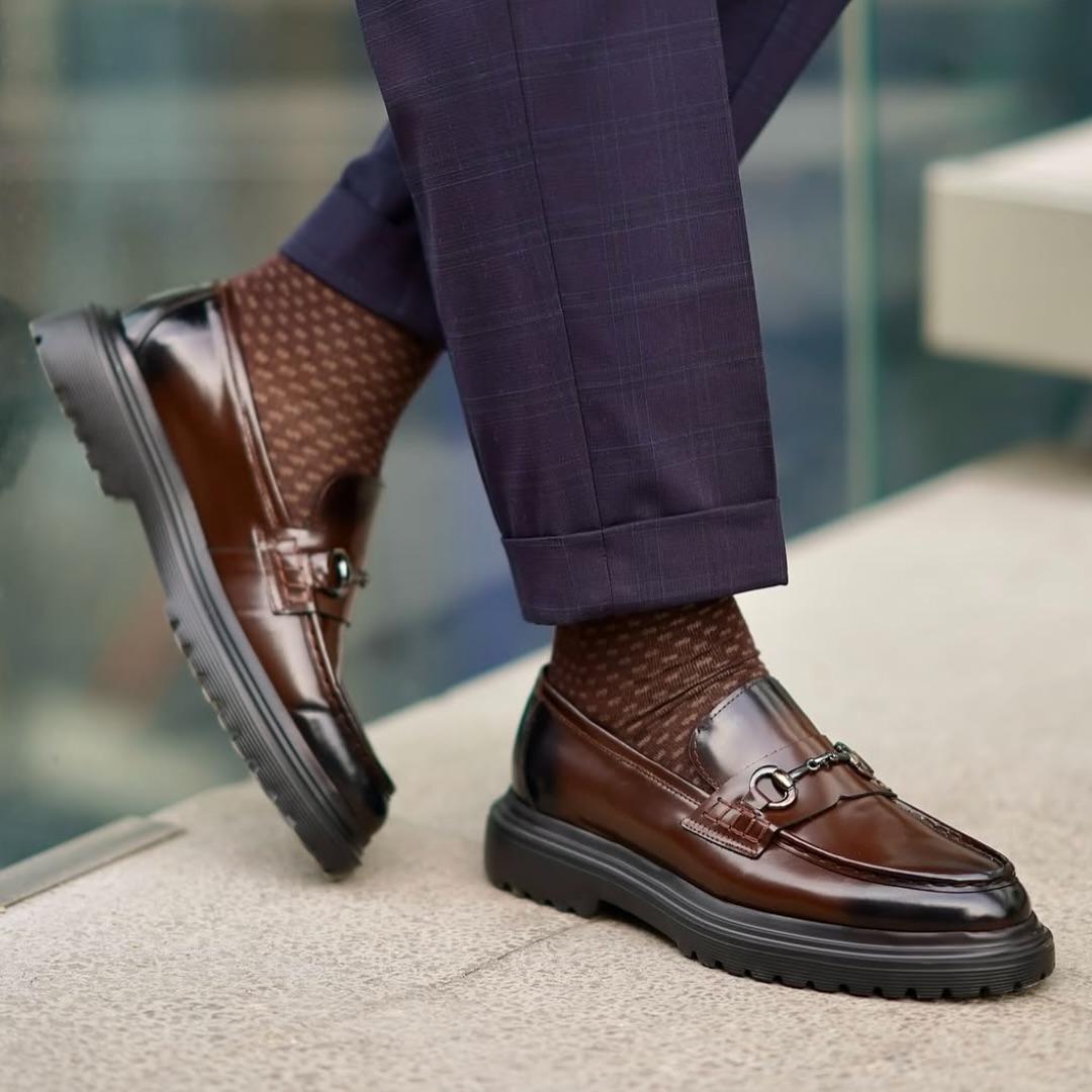 Men's Handmade Thick-soled Loafers