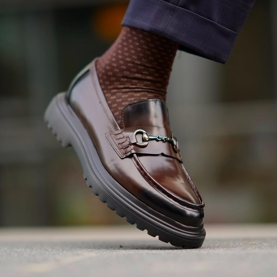 Men's Handmade Thick-soled Loafers