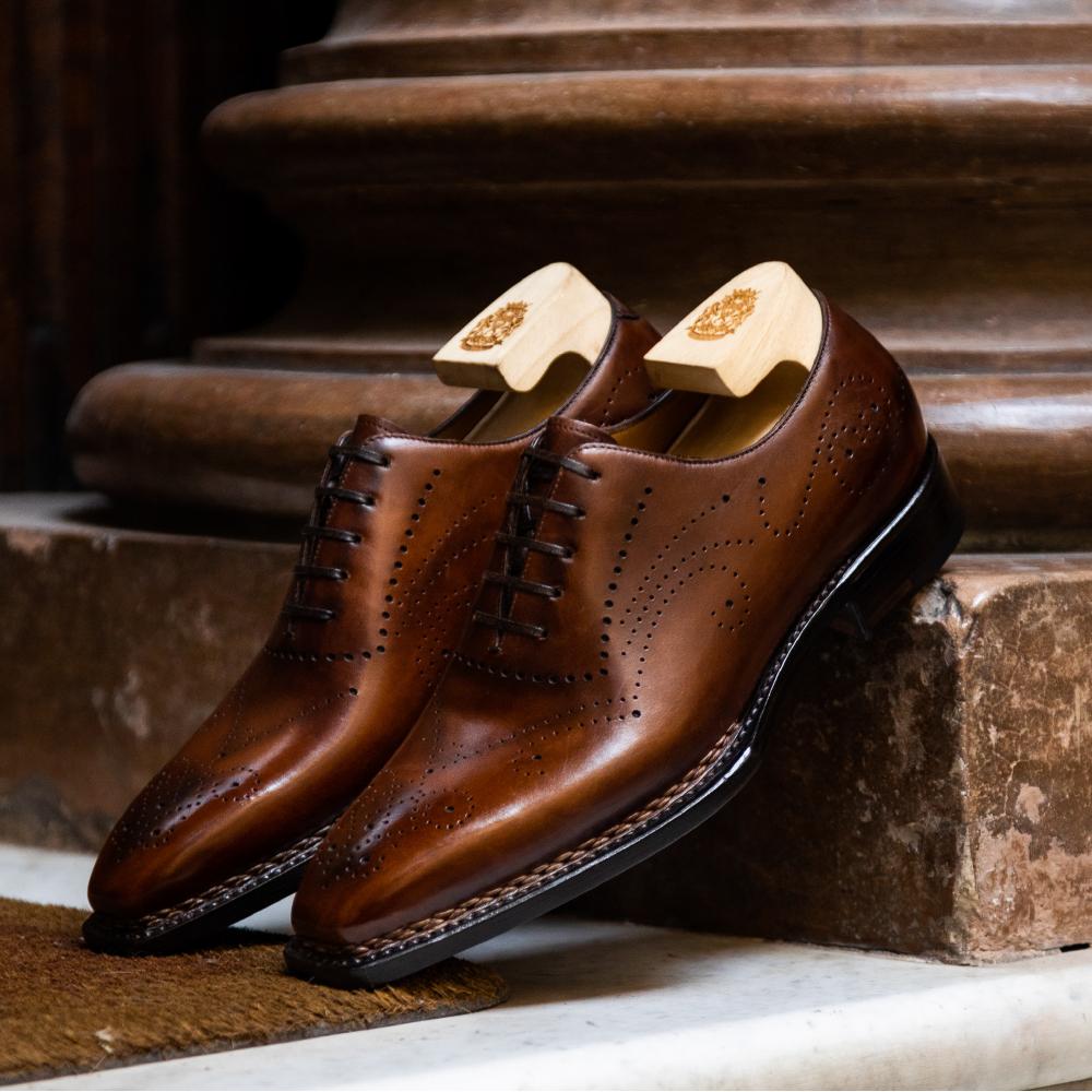 Antique Positano Leather Oxfords