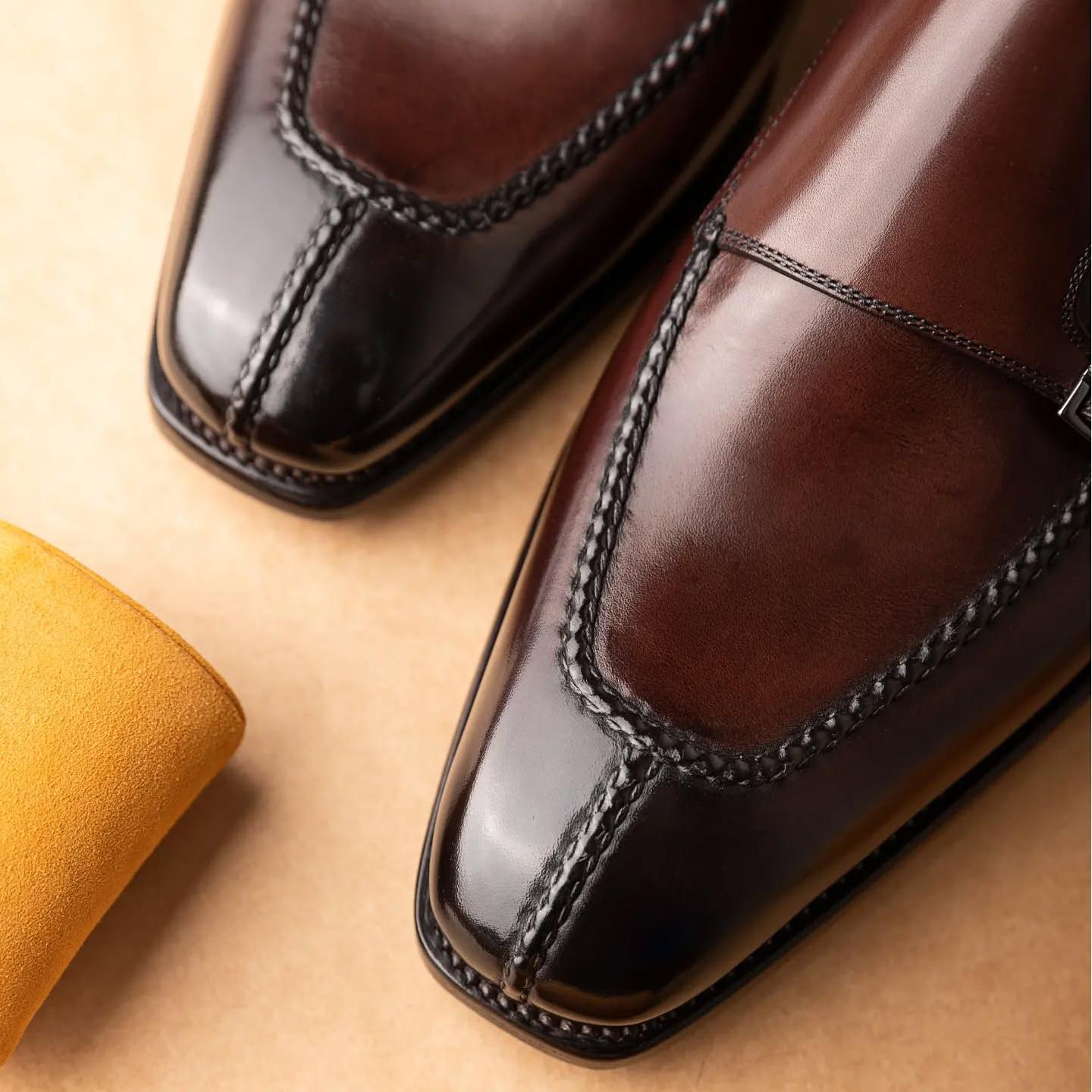 Paolo Double Buckle Monk Shoes
