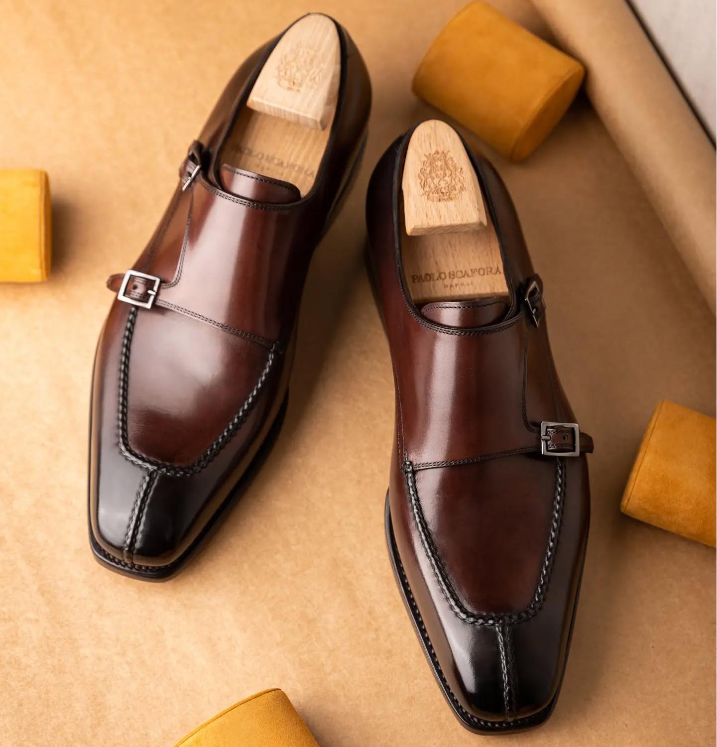 Paolo Double Buckle Monk Shoes