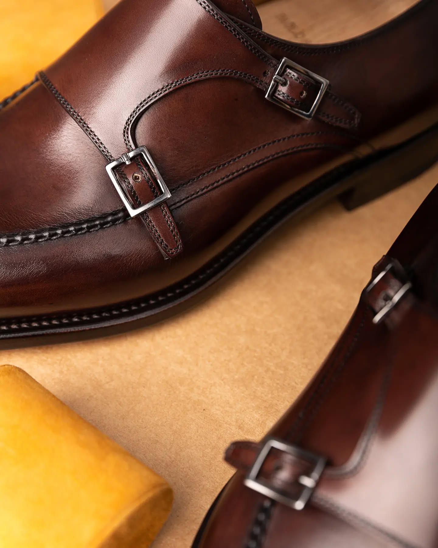 Paolo Double Buckle Monk Shoes