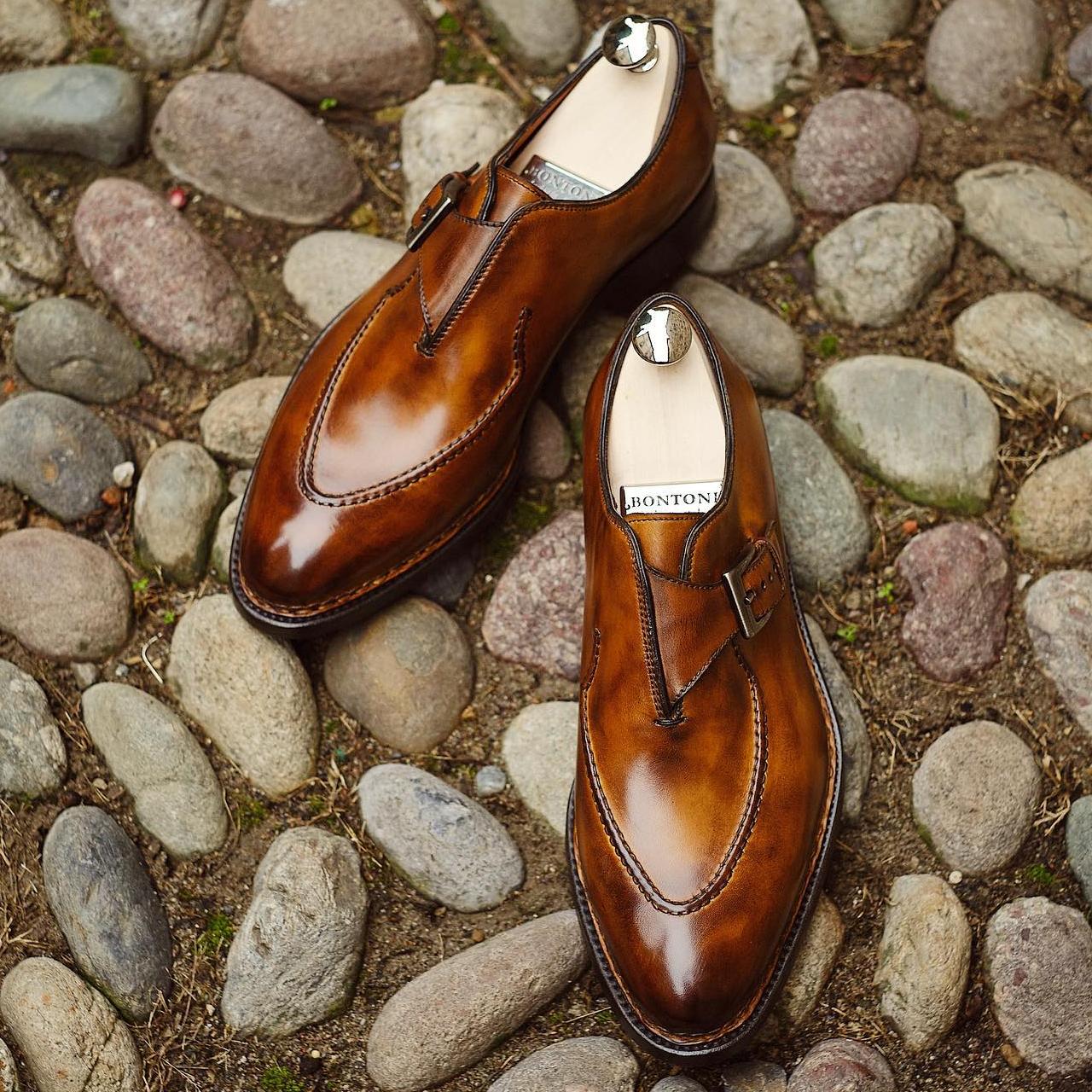 Italian Brillan Leather Dress Shoes