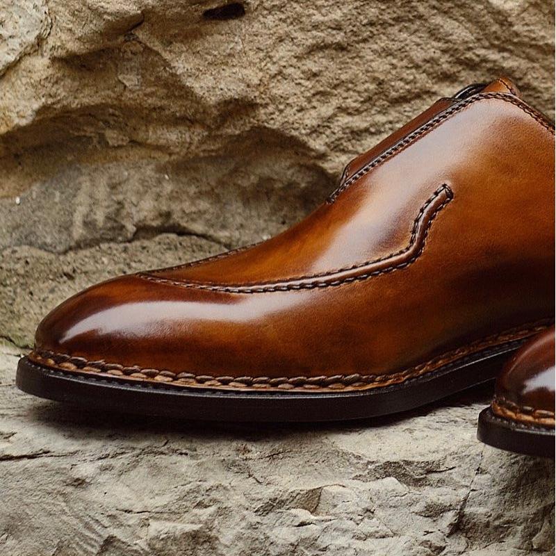 Italian Brillan Leather Dress Shoes