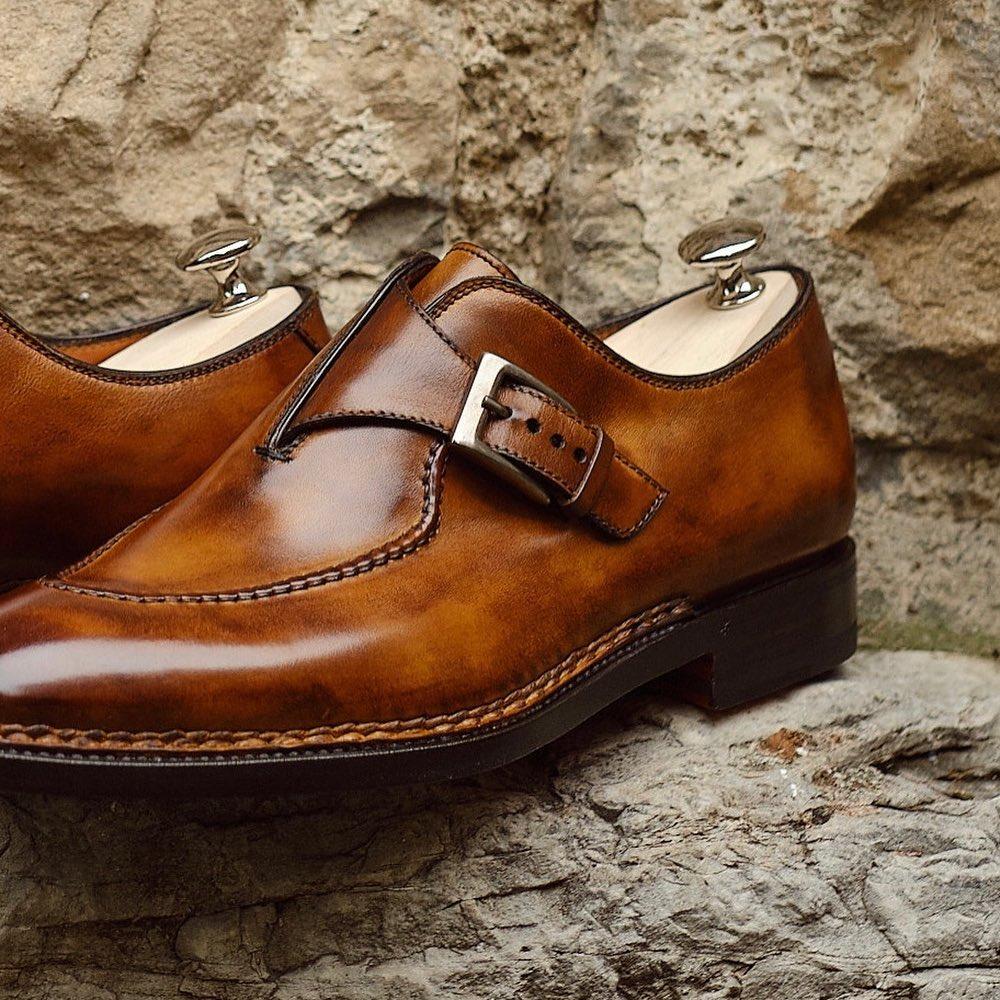 Italian Brillan Leather Dress Shoes