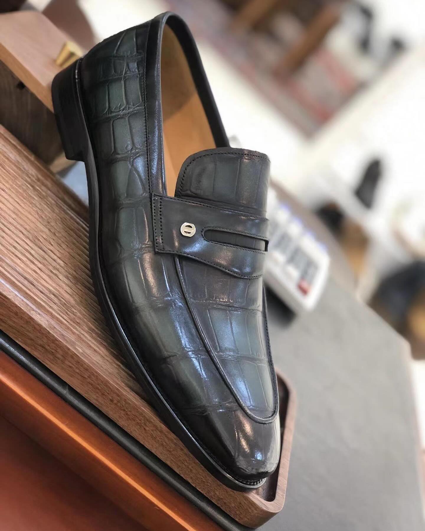 Brazilian Crocodile Moccasins