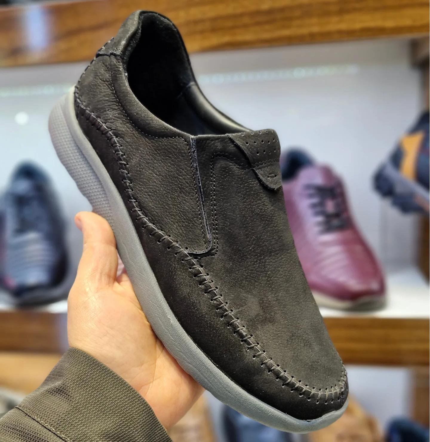 First-grain Cowhide Hand-stitched Driving Shoes