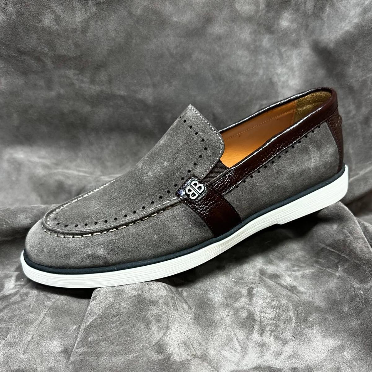 Suede Loafers With Lightweight Outsole