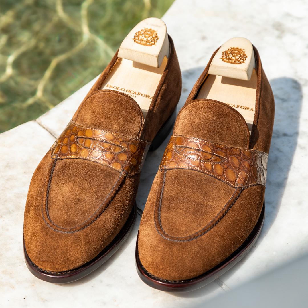 Suede Leather Penny Loafer