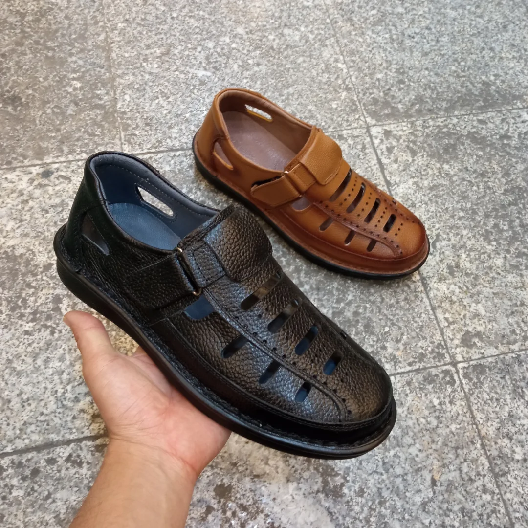 Summer Leather Full Palm Shoes