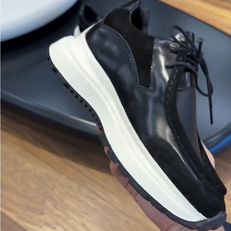 Men's Leather Soft Sole Sneakers