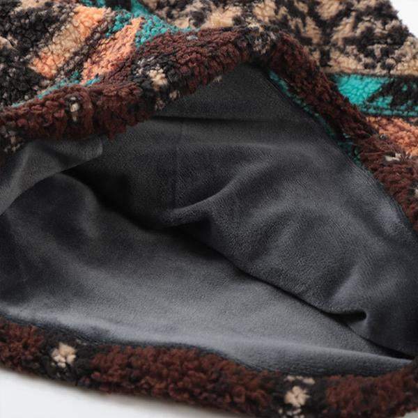 Ethnic Style Warm Windproof Earmuffs Beanie Hat