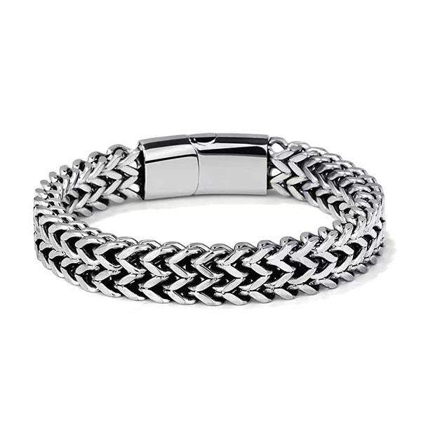 Men's Titanium Steel Double Row Bracelet
