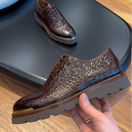 Crocodile Pattern Dress Shoes