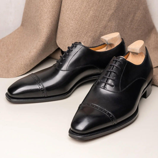 Pointed Toe British Style Oxford Shoes