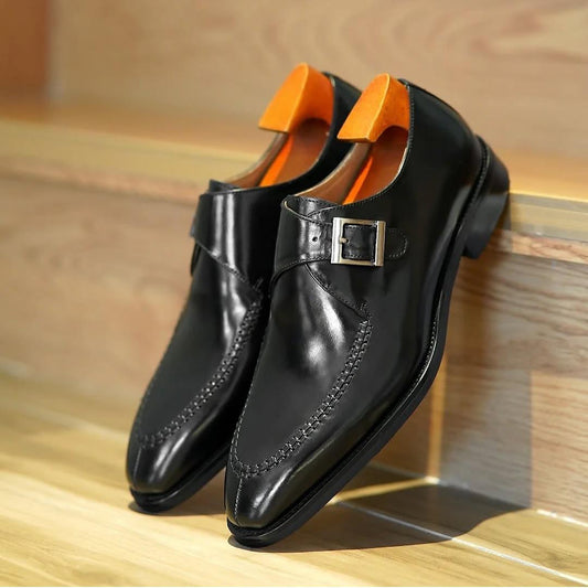 Men's British Buckle Dress Shoes
