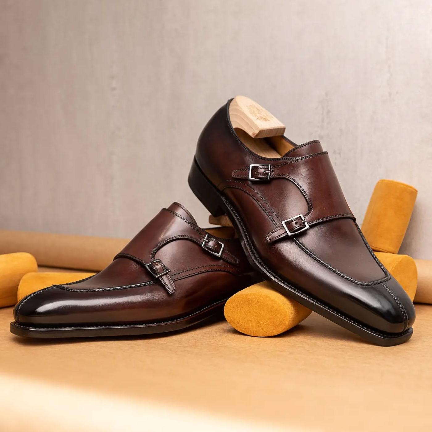 Paolo Double Buckle Monk Shoes