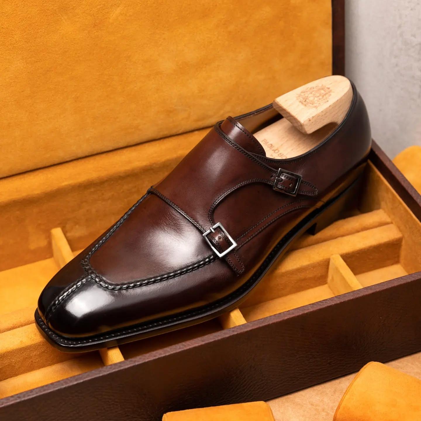 Paolo Double Buckle Monk Shoes