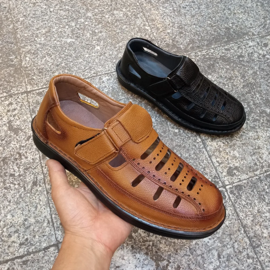 Summer Leather Full Palm Shoes