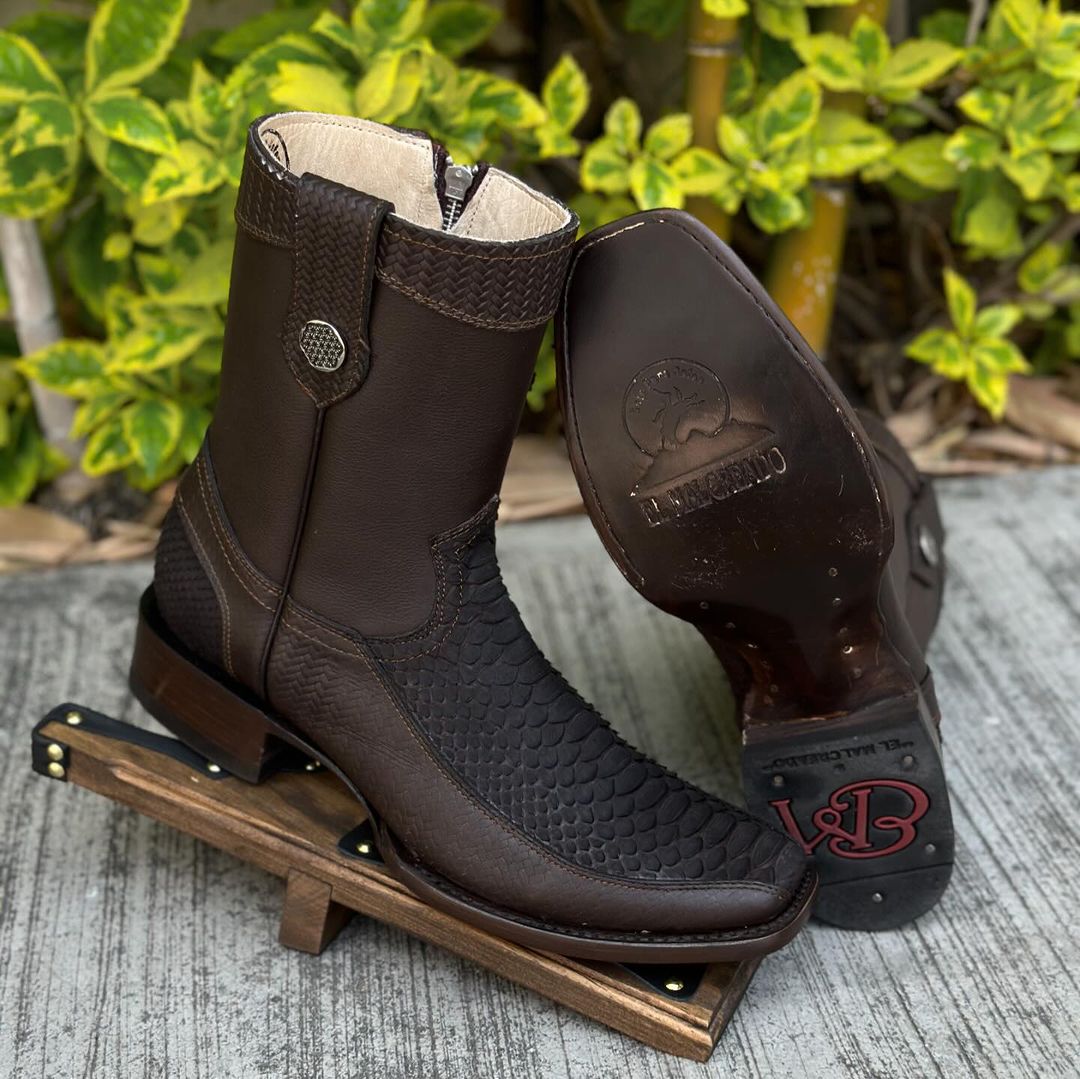 Vintage Handmade Python Cowboy Boots