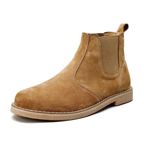 Men's Slip-On Flat Chelsea Boots