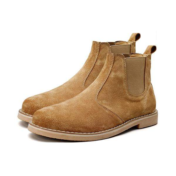 Men's Slip-On Flat Chelsea Boots