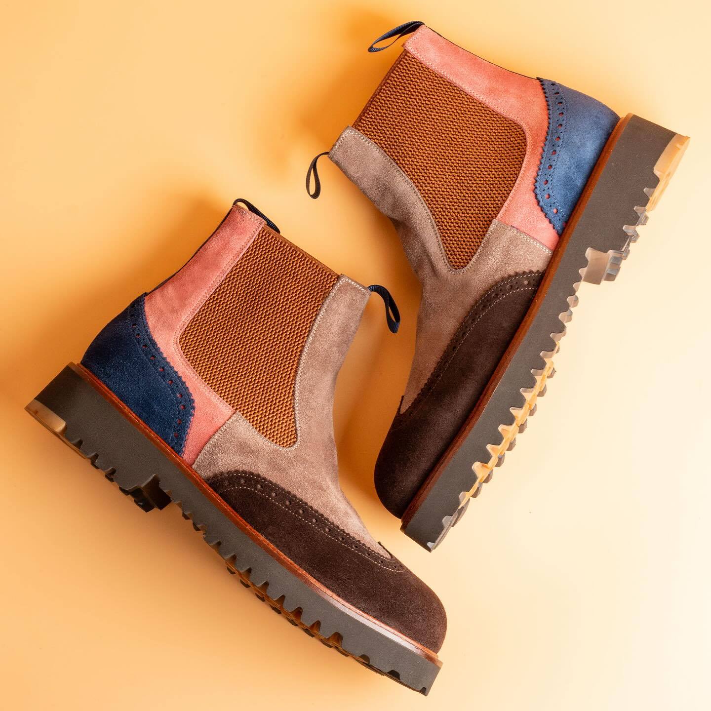 Colorblock Suede Chelsea Boots(Buy 2 Free Shipping✔️)