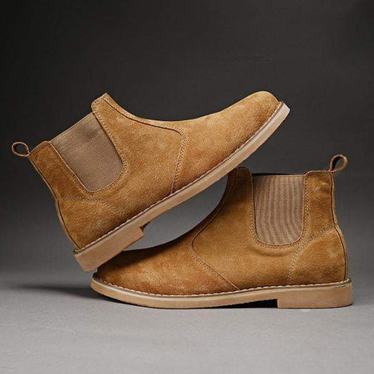 Men's Slip-On Flat Chelsea Boots