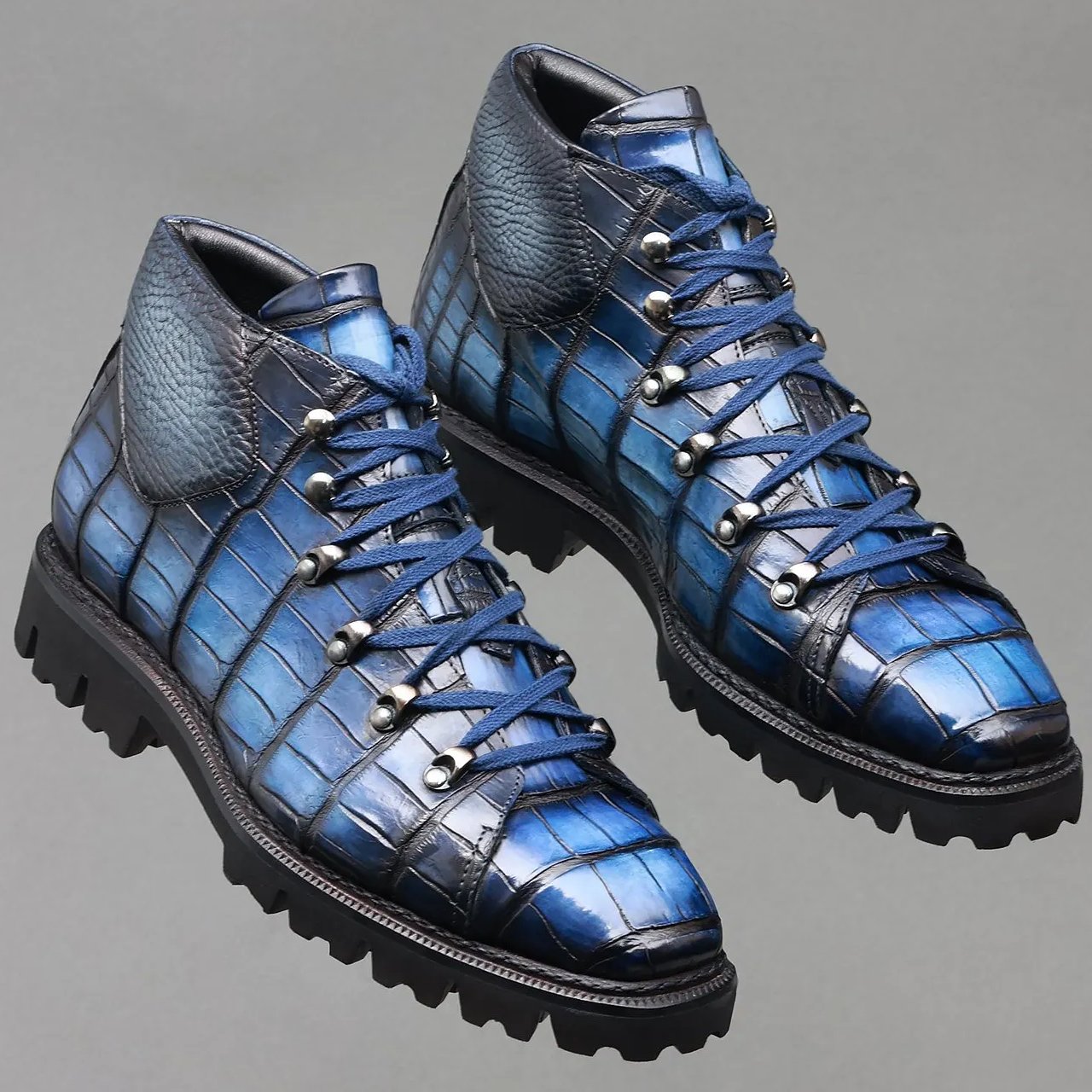 Blue Titan Alligator Boots